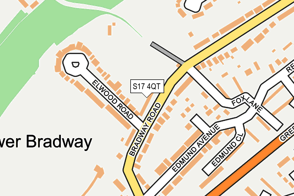 S17 4QT map - OS OpenMap – Local (Ordnance Survey)