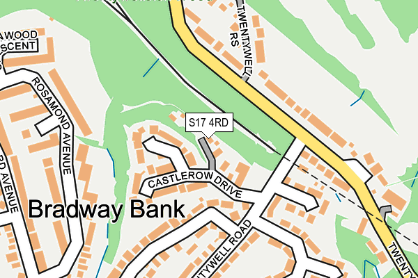 S17 4RD map - OS OpenMap – Local (Ordnance Survey)