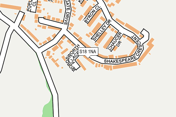 S18 1NA map - OS OpenMap – Local (Ordnance Survey)