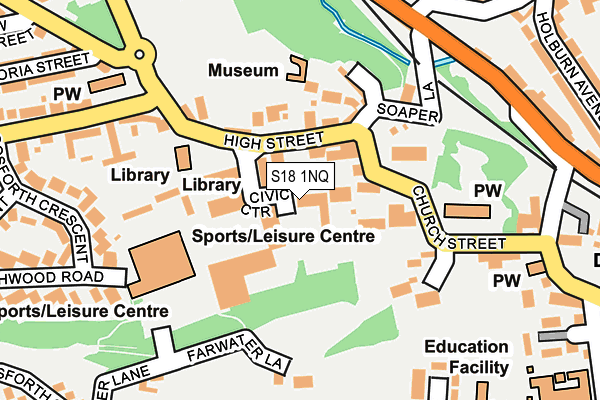 S18 1NQ map - OS OpenMap – Local (Ordnance Survey)