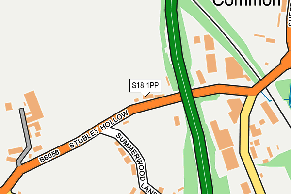 S18 1PP map - OS OpenMap – Local (Ordnance Survey)