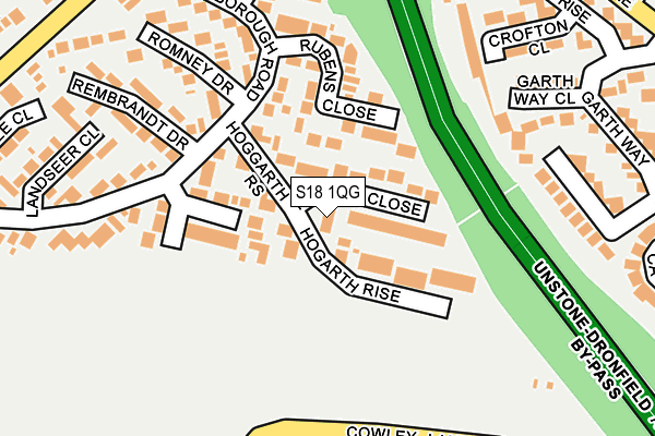 S18 1QG map - OS OpenMap – Local (Ordnance Survey)