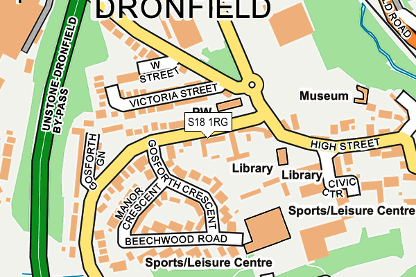 S18 1RG map - OS OpenMap – Local (Ordnance Survey)