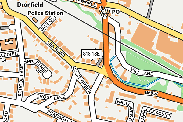S18 1SE map - OS OpenMap – Local (Ordnance Survey)