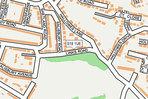 S18 1UE map - OS OpenMap – Local (Ordnance Survey)