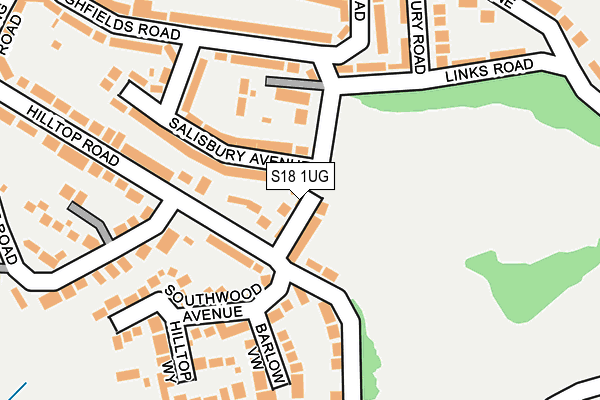 S18 1UG map - OS OpenMap – Local (Ordnance Survey)