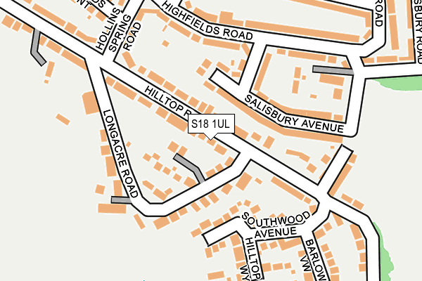 S18 1UL map - OS OpenMap – Local (Ordnance Survey)