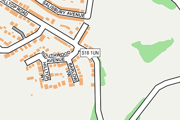 S18 1UN map - OS OpenMap – Local (Ordnance Survey)