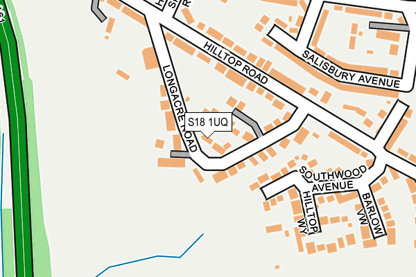 S18 1UQ map - OS OpenMap – Local (Ordnance Survey)