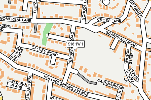 S18 1WH map - OS OpenMap – Local (Ordnance Survey)