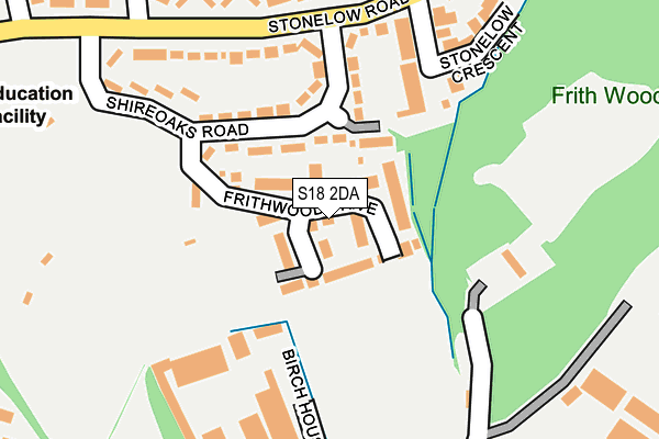 S18 2DA map - OS OpenMap – Local (Ordnance Survey)