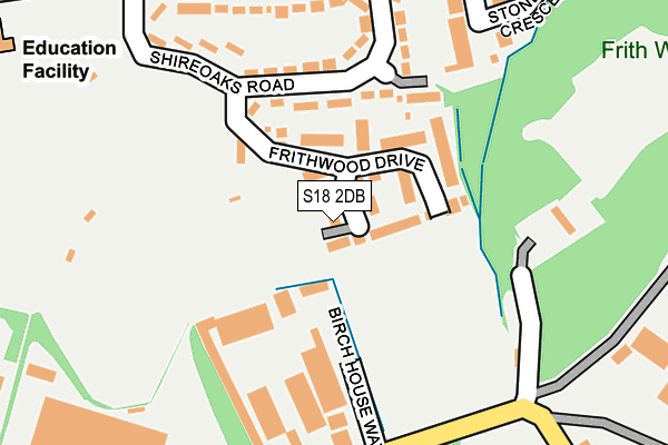S18 2DB map - OS OpenMap – Local (Ordnance Survey)