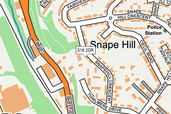 S18 2DR map - OS OpenMap – Local (Ordnance Survey)