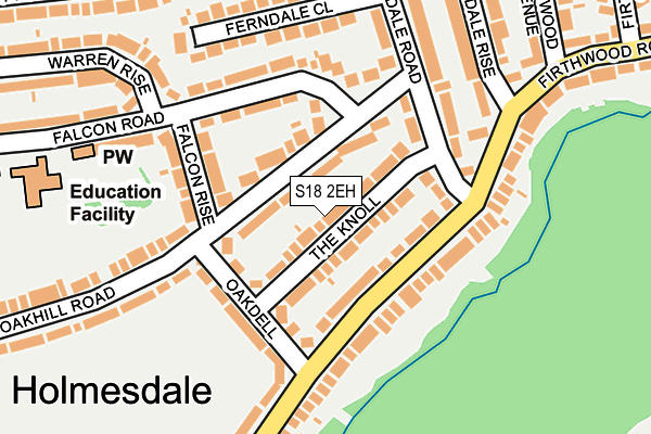 S18 2EH map - OS OpenMap – Local (Ordnance Survey)