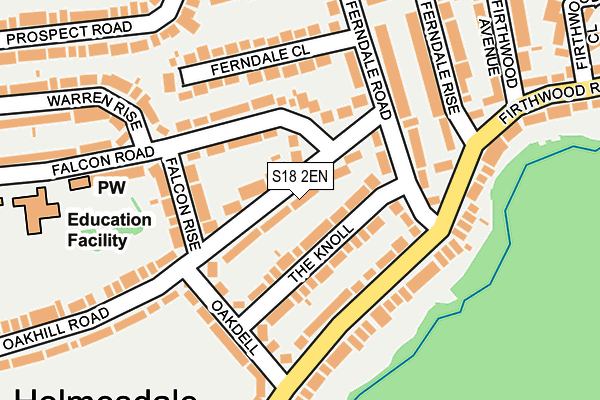 S18 2EN map - OS OpenMap – Local (Ordnance Survey)