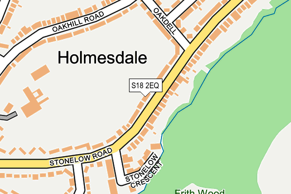 S18 2EQ map - OS OpenMap – Local (Ordnance Survey)