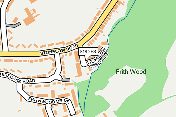 S18 2ES map - OS OpenMap – Local (Ordnance Survey)