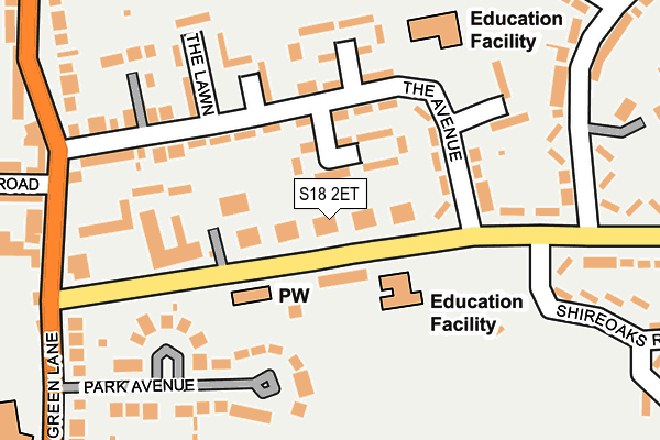 S18 2ET map - OS OpenMap – Local (Ordnance Survey)
