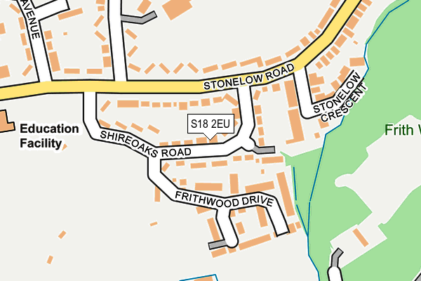 S18 2EU map - OS OpenMap – Local (Ordnance Survey)