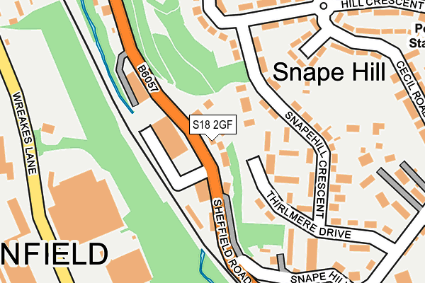 S18 2GF map - OS OpenMap – Local (Ordnance Survey)