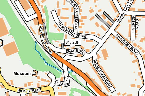 S18 2GH map - OS OpenMap – Local (Ordnance Survey)