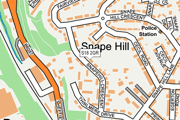 S18 2GR map - OS OpenMap – Local (Ordnance Survey)