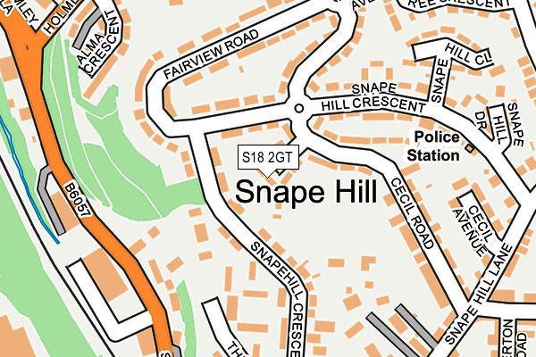 S18 2GT map - OS OpenMap – Local (Ordnance Survey)