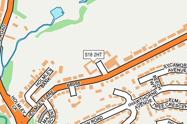 S18 2HT map - OS OpenMap – Local (Ordnance Survey)