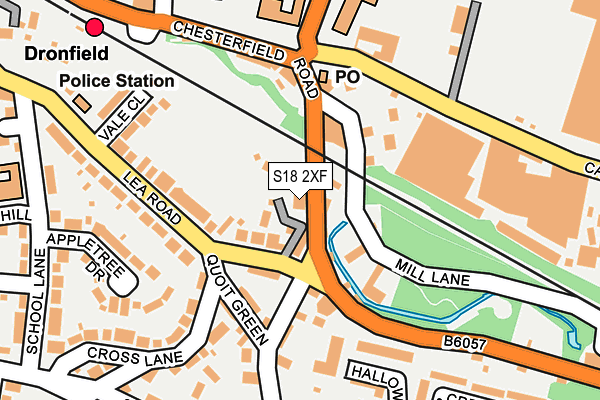 S18 2XF map - OS OpenMap – Local (Ordnance Survey)