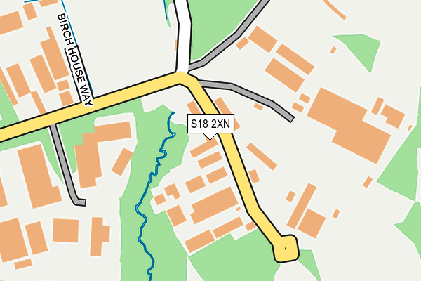 S18 2XN map - OS OpenMap – Local (Ordnance Survey)