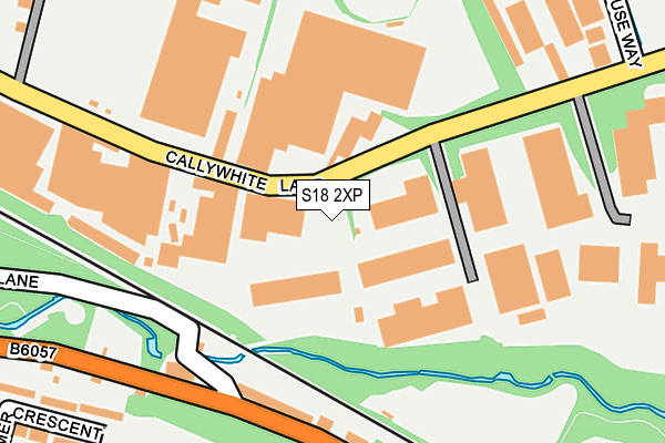 S18 2XP map - OS OpenMap – Local (Ordnance Survey)