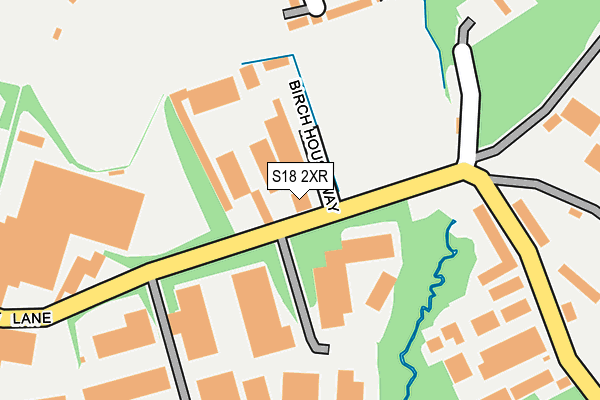 S18 2XR map - OS OpenMap – Local (Ordnance Survey)