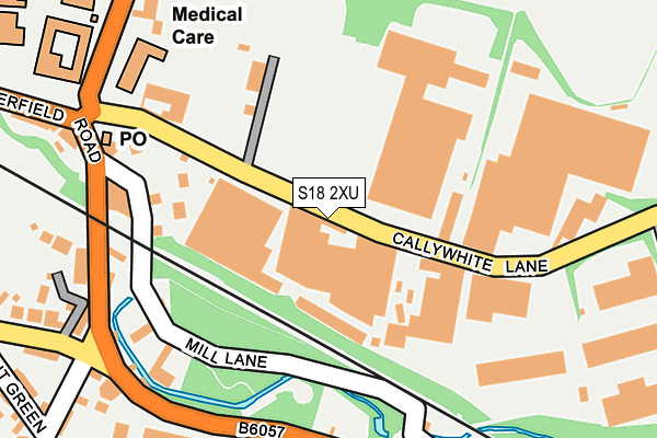 S18 2XU map - OS OpenMap – Local (Ordnance Survey)