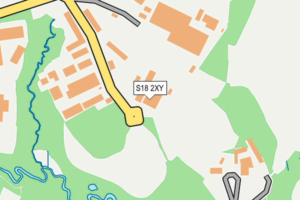 S18 2XY map - OS OpenMap – Local (Ordnance Survey)