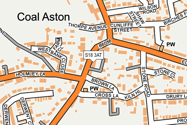 S18 3AT map - OS OpenMap – Local (Ordnance Survey)