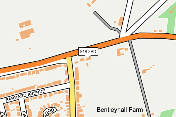 S18 3BD map - OS OpenMap – Local (Ordnance Survey)