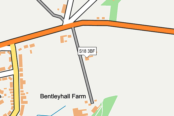 S18 3BF map - OS OpenMap – Local (Ordnance Survey)