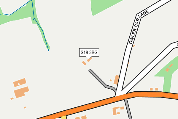 S18 3BG map - OS OpenMap – Local (Ordnance Survey)