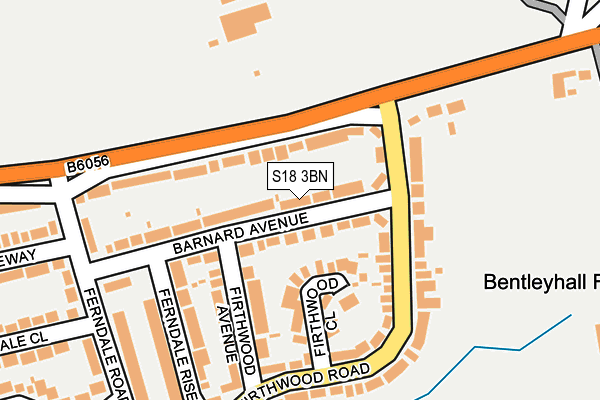 S18 3BN map - OS OpenMap – Local (Ordnance Survey)