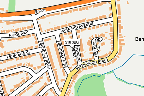 S18 3BQ map - OS OpenMap – Local (Ordnance Survey)