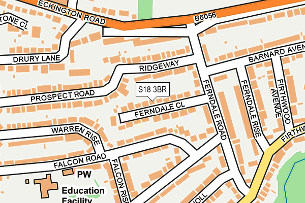 S18 3BR map - OS OpenMap – Local (Ordnance Survey)