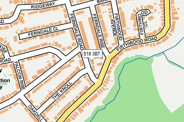 S18 3BT map - OS OpenMap – Local (Ordnance Survey)