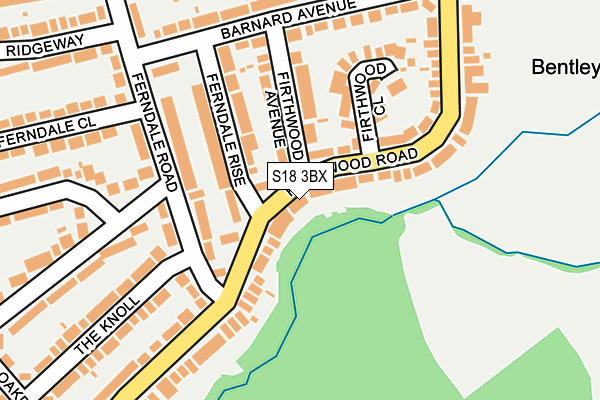 S18 3BX map - OS OpenMap – Local (Ordnance Survey)