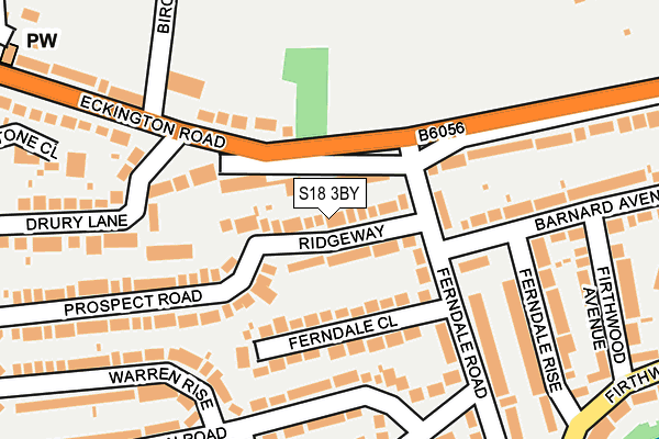 S18 3BY map - OS OpenMap – Local (Ordnance Survey)