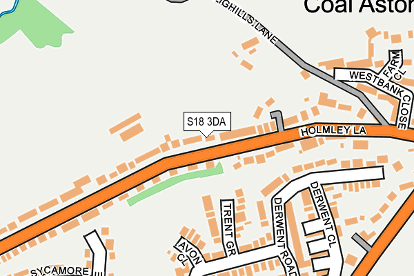 S18 3DA map - OS OpenMap – Local (Ordnance Survey)