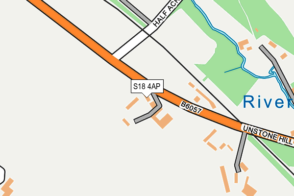 S18 4AP map - OS OpenMap – Local (Ordnance Survey)