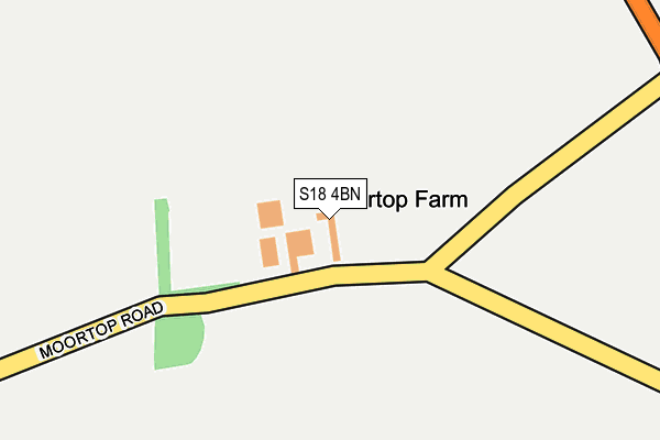 S18 4BN map - OS OpenMap – Local (Ordnance Survey)