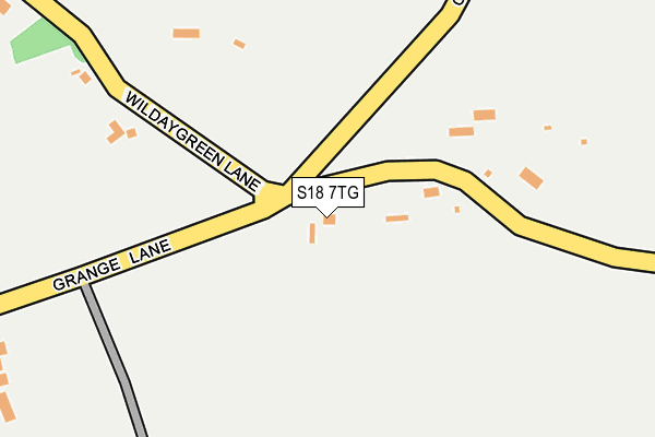 S18 7TG map - OS OpenMap – Local (Ordnance Survey)
