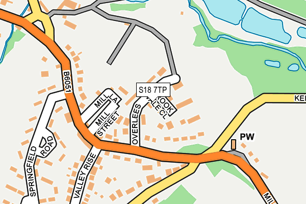 S18 7TP map - OS OpenMap – Local (Ordnance Survey)