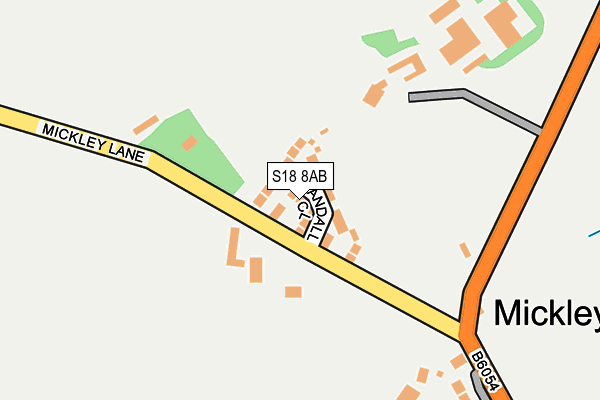 S18 8AB map - OS OpenMap – Local (Ordnance Survey)